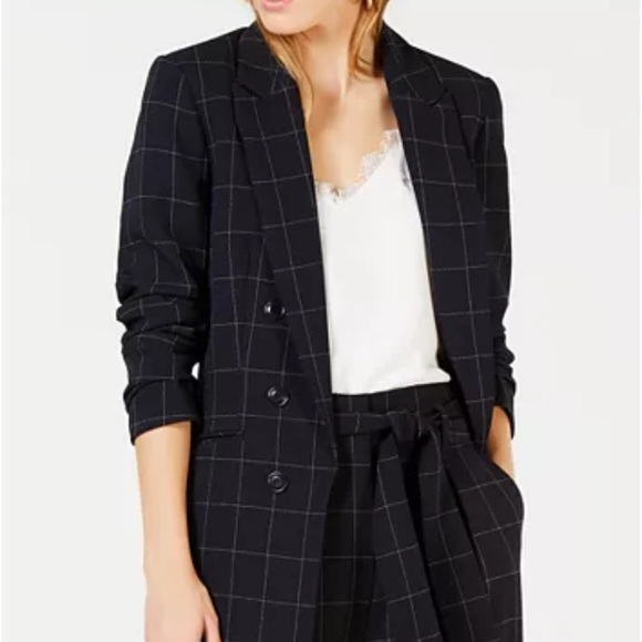 BAR III Faux Double-Breasted Blazer - Picture 6 of 6